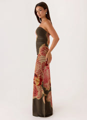 Iroha Strapless Maxi Dress - Jungle Grove