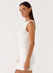 Everly Mini Dress - White