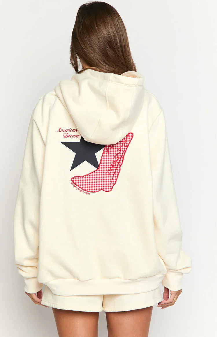Cream American Dream Hoodie