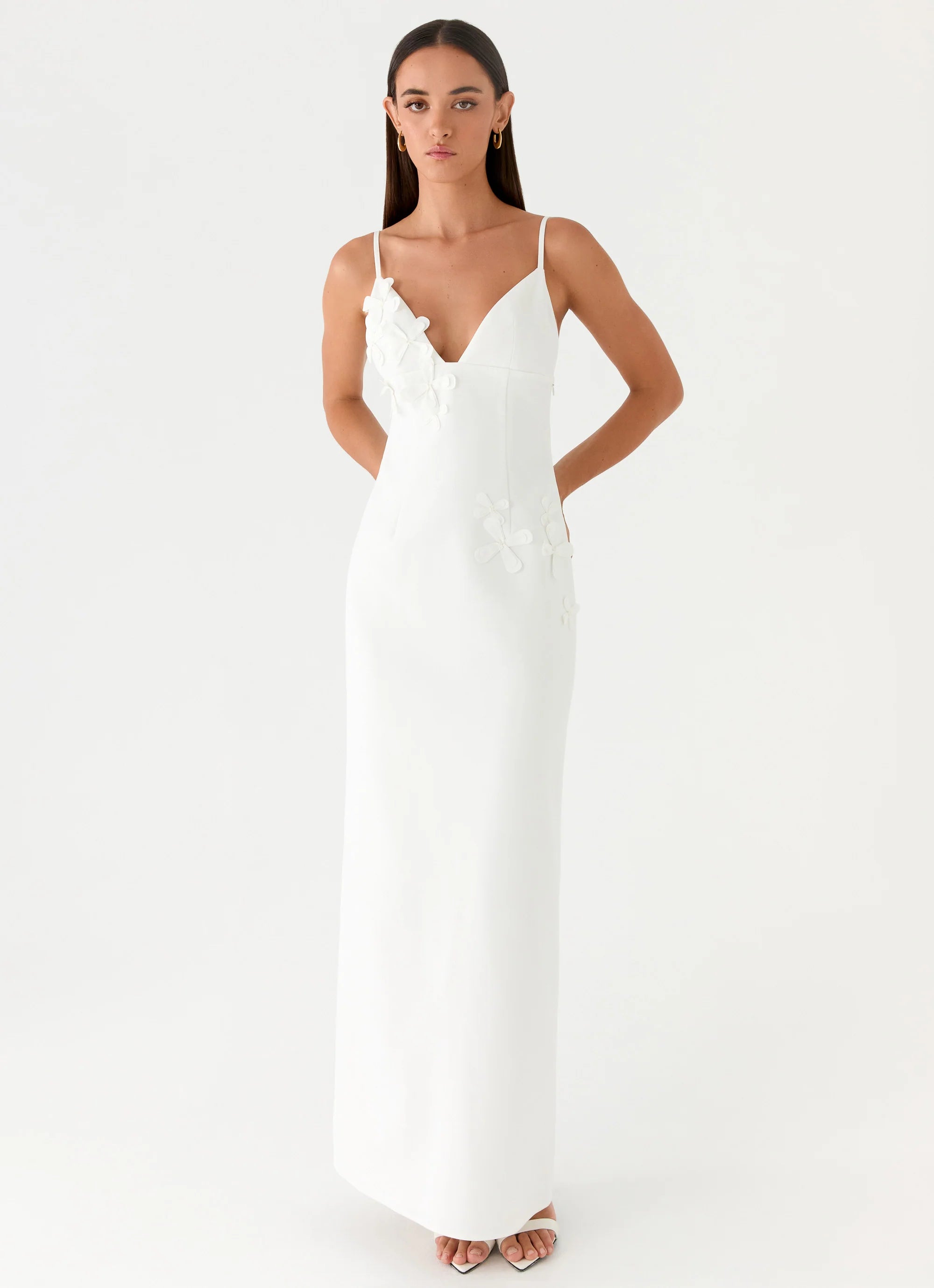 Lyris Maxi Dress - White