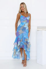 Timeless Glow Maxi Dress Blue
