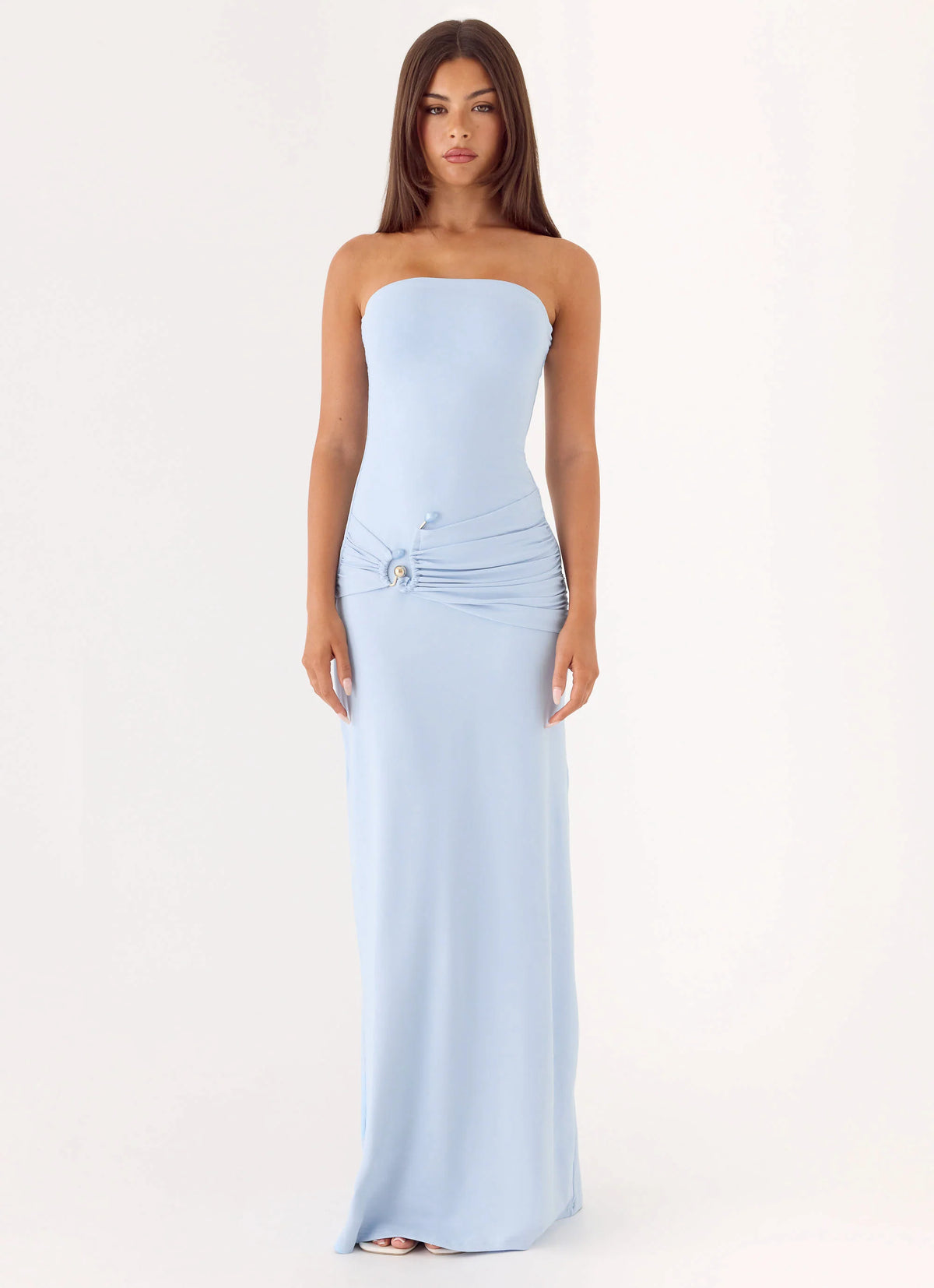 Dimmi Strapless Maxi Dress - Blue