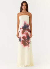 Lariettea Strapless Maxi Dress - Velvet Bloom