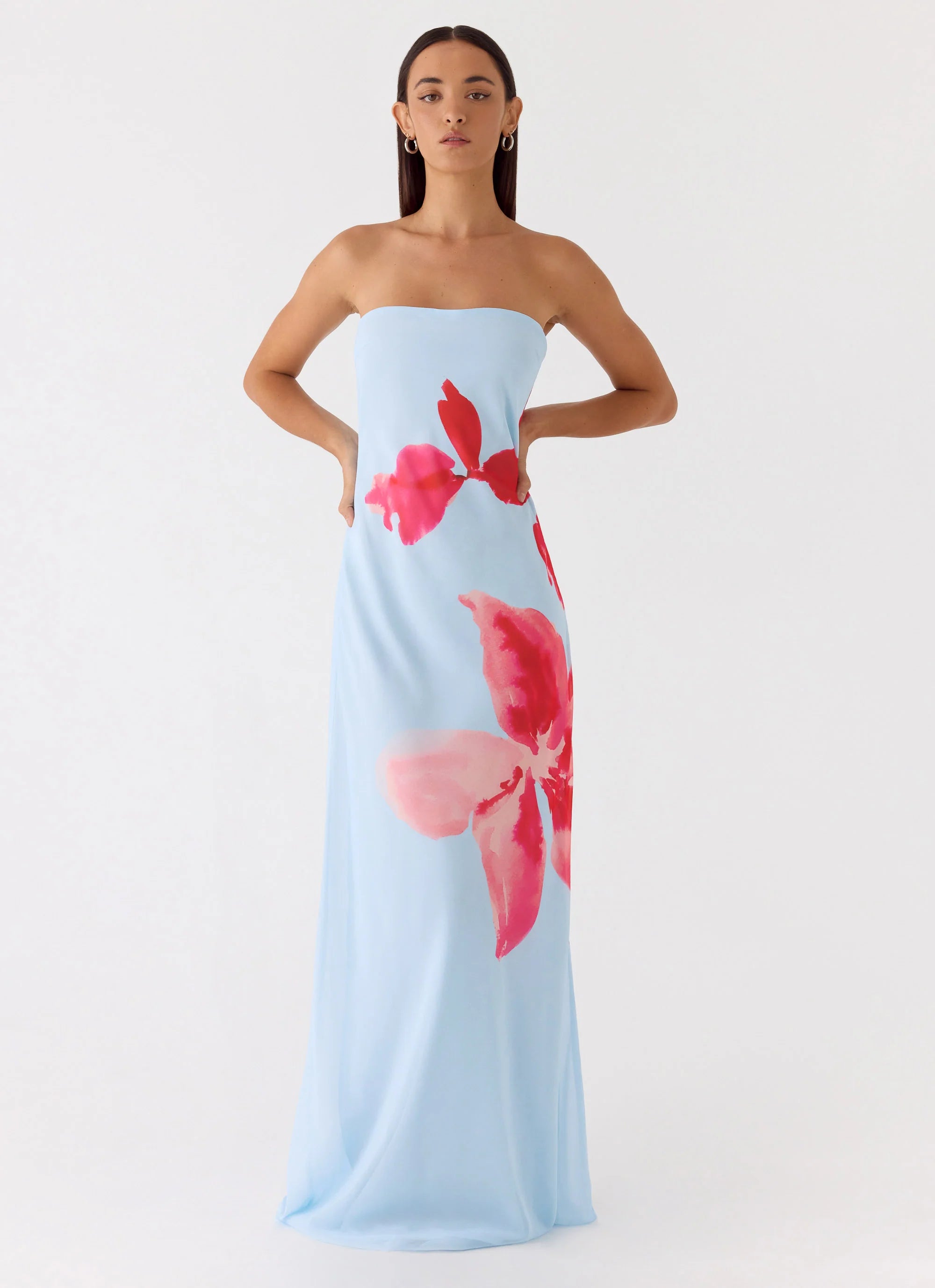 Amelle Maxi Dress - Blue Petal